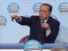 берлускони почти в десять раз преувеличил число участников манифестации в риме